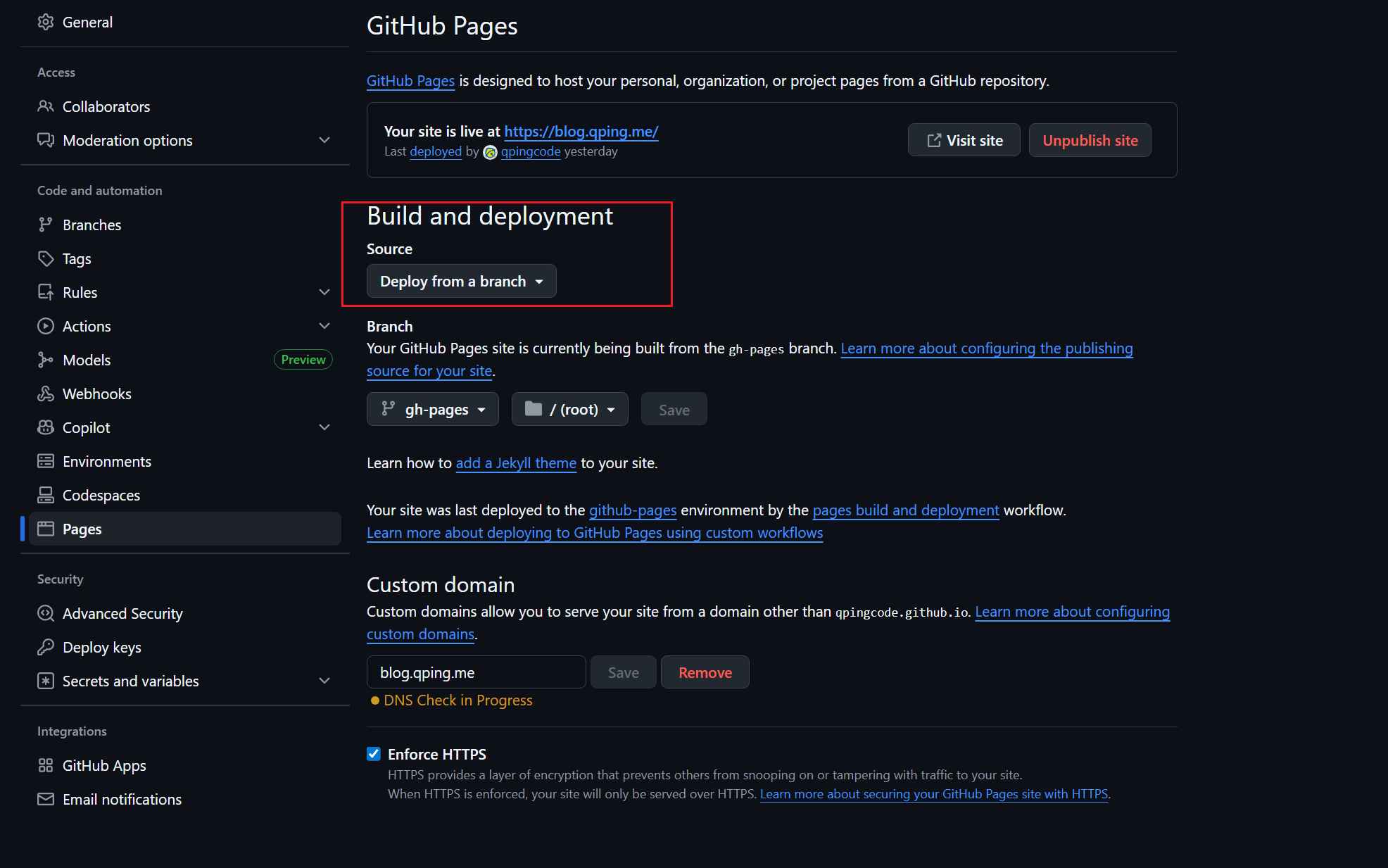 github deploy method